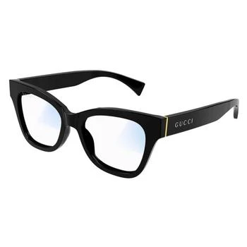 Gucci | Clear Photochromic with Blue Control Cat Eye Ladies Sunglasses GG1133S 005 52 4.1折, 满$200减$10, 独家减免邮费, 满减
