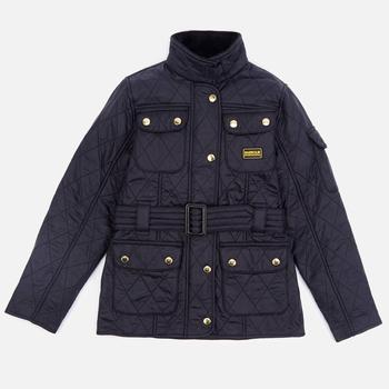 推荐Barbour Girls' International Quilt Jacket - Black/Black商品