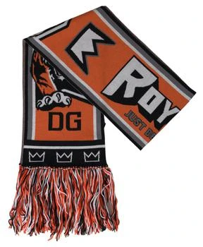 推荐Dolce & Gabbana Multicolor Wool DG Royals Wrap Fringe Scarf商品