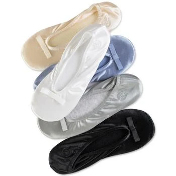 Isotoner Signature | Isotoner Satin Ballerina Slippers,商家Macy's,价格¥222