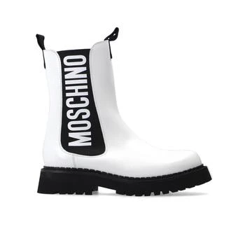 推荐Moschino Couture Leather Chelsea Boots商品