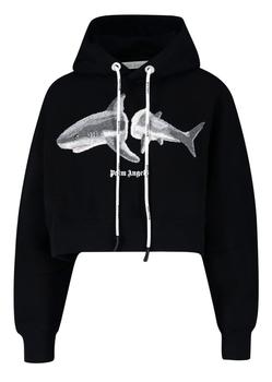 推荐Palm Angels Logo-Print Drawstring Hoodie商品