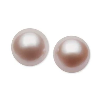 Belle de Mer | Pearl Earrings, 14k Gold Cultured Freshwater Pearl Stud Earrings (9mm) 独家减免邮费