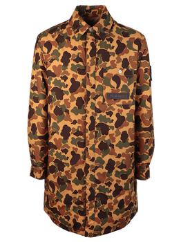 推荐Moncler Genius Palm Angels Camouflage Print Coat商品