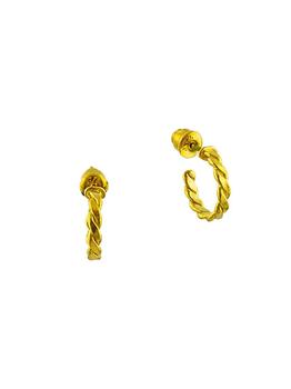 商品Gurhan | Twist 22K Yellow Gold Hoop Earrings,商家Saks Fifth Avenue,价格¥10132图片