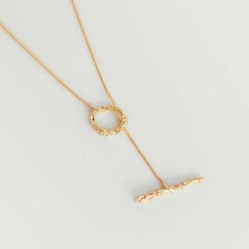 推荐Gold-plated chain necklace Roca Toggle Bronze FARIS商品