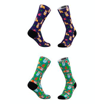商品Tribe Socks | Men's and Women's Corgi Fruit and Flower Socks, Set of 2,商家Macy's,价格¥126图片