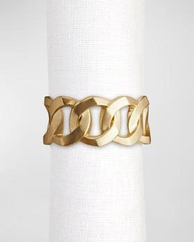 L'Objet | Cuban Link 24K Gold Napkin Rings, Set of 4,商家Neiman Marcus,价格¥1441