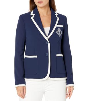 Ralph Lauren | Petite Two-Tone Georgette Blazer商品图片,5折, 独家减免邮费