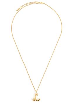 Missoma | L initial 18kt gold-plated necklace商品图片,
