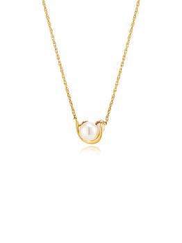 hyeres-lor | Spakling 14K Wave Pearl Necklace商品图片,额外8.5折, 额外八五折