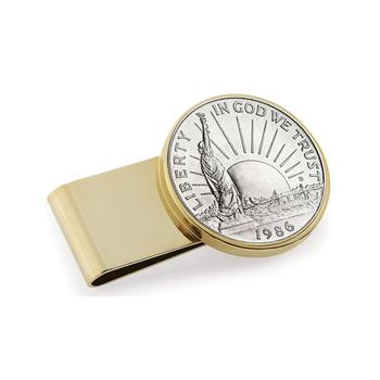 商品American Coin Treasures | Men's Statue of Liberty Commemorative Half Dollar Stainless Steel Coin Money Clip,商家Macy's,价格¥251图片