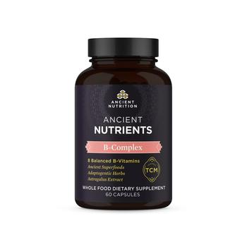 商品Ancient Nutrition | Ancient Nutrients Vitamin B Complex | Capsules (60 Capsules),商家Ancient Nutrition,价格¥229图片