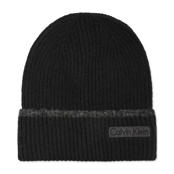 Calvin Klein | Men's Tipped Rib Logo Cuff Hat 5.8折, 独家减免邮费