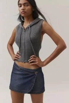 BDG | BDG Harlow Denim Micro Mini Wrap Skirt 额外9.3折, 额外九三折