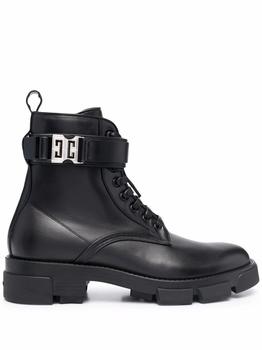 推荐Givenchy Men's  Black Leather Ankle Boots商品