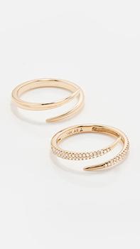 商品Adina Reyter | 14k 荆棘小号钻石戒指套装,商家Shopbop CN,价格¥13593图片