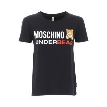 推荐MOSCHINO 女士黑色正面徽标泰迪熊T恤 ZUA1904-9003-0555 商品