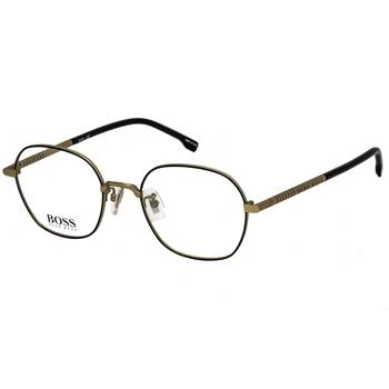 推荐Hugo Boss Men's Eyeglasses - Clear Demo Lens Gold Black Round Frame | 1109/F 0NZ 00商品