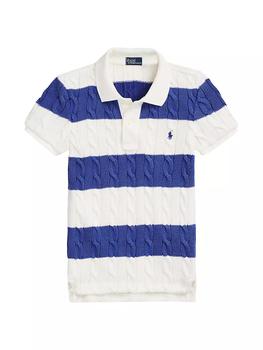 Ralph Lauren | Striped Cable-Knit Polo商品图片,7.5折