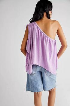 Free People | Spring Break One Shoulder Top in Bubble Tea商品图片,5.9折