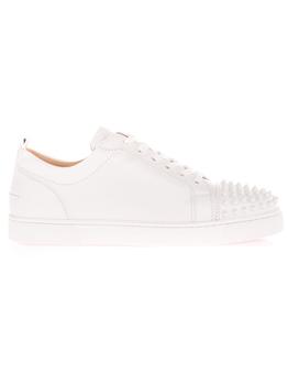 推荐Christian Louboutin Men's  White Leather Sneakers商品