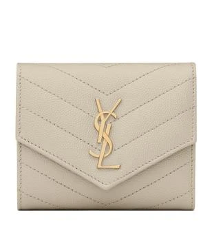 Yves Saint Laurent | Small Monogram Matelassé Envelope Wallet 