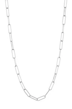 ADORNIA | Adornia Paper Clip Chain White Rhodium Silver,商家Premium Outlets,价格¥168