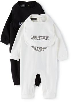 商品白色 & 黑色婴儿连体衣 & 围兜套装,商家SSENSE CN,价格¥4344图片
