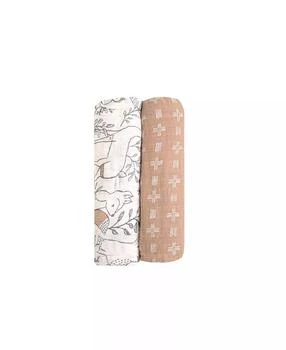 Crane Baby | Baby Boys or Baby Girls Ezra Swaddle Wraps, Pack of 2,商家Macy's,价格¥257