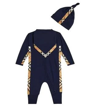 Burberry | Baby Vintage Check onesie, hat and bib set,商家MyTheresa,价格¥2402