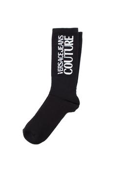 推荐Versace Jeans Couture Logo Intarsia Ribbed Socks商品