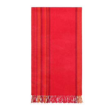 maxmara围巾直邮, Max Mara | MAX MARA 女士大红色条纹围巾 55460564-600-003商品图片 独家减免邮费