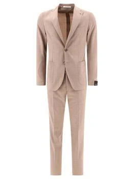 TAGLIATORE | Single-Breasted Wool Suit Suits Beige,商家Wanan Luxury,价格¥4201