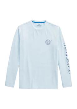Vineyard Vines价格, Vineyard Vines | Men's Linear Sailfish Long Sleeve Harbor Performance Graphic T-Shirt商品图片 