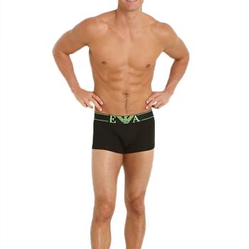 时尚阿玛尼内裤男装, Emporio Armani | EMPORIO ARMANI 男士黑色流行徽标弹力棉质内裤 111389-4A514-00020商品图片 满$100享9.5折, 满折