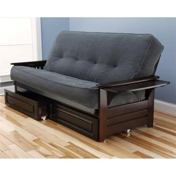 KODIAK | Phoenix Frame-Espresso Finish-Marmont Thunder Mattress-Storage Drawers,商家Premium Outlets,价格¥10529