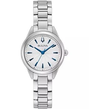 Bulova | Women's Sutton Stainless Steel Bracelet Watch 28mm,商家Macy's,价格¥1732