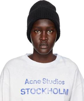 Acne Studios | Black Ribbed Beanie 