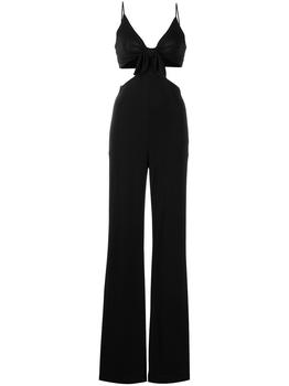 product ALICE+OLIVIA - Cut-out Front Tie Bow Jumpsuit image