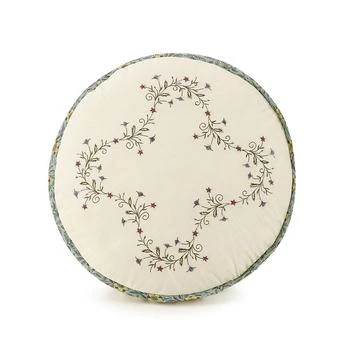 Modern Heirloom | Olivia Embroidered 14" Round Decorative Pillow,商家Macy's,价格¥225
