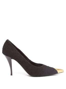 ysl高跟鞋评价, Yves Saint Laurent | Viper point-toe bouclé-tweed pumps商品图片 