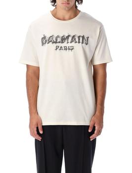 推荐Balmain Logo Printed Crewneck T-Shirt商品