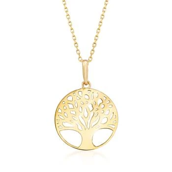 Ross-Simons 18kt Yellow Gold Tree Of Life Pendant Necklace