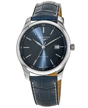 推荐Longines Master Collection Automatic 42mm Blue Dial Blue Leather Men's Watch L2.893.4.92.0-PO商品