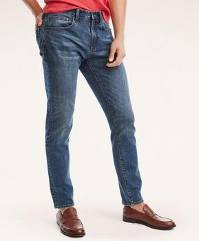 推荐Classic Slim Fit Denim Jeans商品