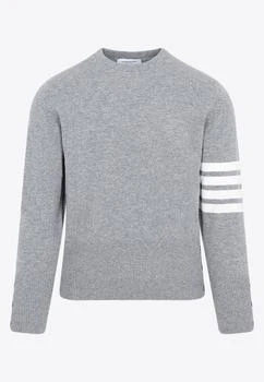 推荐Classic Crewneck Sweater with 4-bar Stripes商品