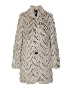 Stella McCartney | Chevron Pattern Faux-Fur Coat,商家Maison Beyond,价格¥2933
