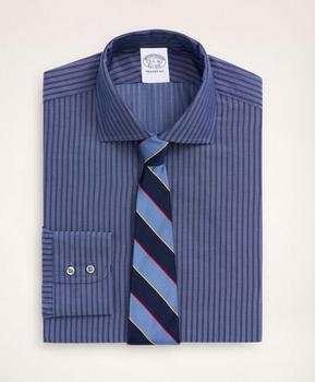推荐Regent Regular-Fit Dress Shirt, Dobby English Collar Stripe商品