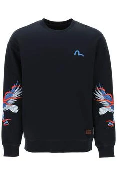 Evisu | Evisu seagull & eagle embroidered sweatshirt 6.6折